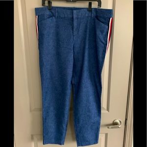 Jeans side panel pants